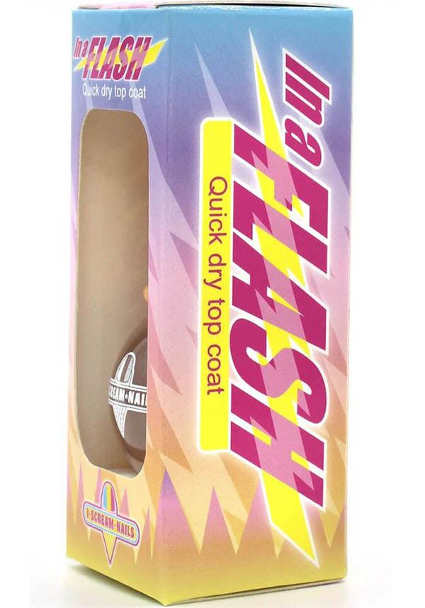 In A Flash | FAST DRY TOP COAT - Beserk - all, clear, clickfrenzy15-2023, cosmetics, cpgstinc, cruelty free, dec20, discountapp, fp, i scream nails, ice cream, ice cream nails, icecream, labelvegan, nail, nail polish, nail varnish, nails, polish, polishes, top coat, varnish, vegan