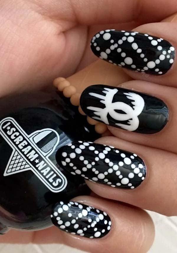 Liquorice Twist | NAIL POLISH - Beserk - all, apr20, black, clickfrenzy15-2023, cosmetics, cpgstinc, discountapp, fp, gothic, halloween nail, ice cream, icecream, labelvegan, nail, nail polish, nail varnish, nails, pastel goth, vegan