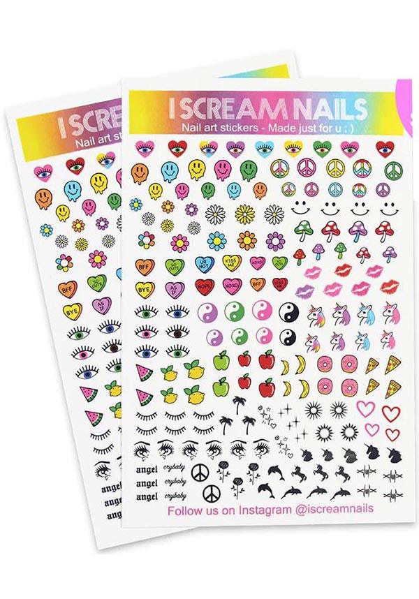 Nail | ART STICKERS #2 - Beserk - all, clickfrenzy15-2023, cosmetics, cpgstinc, discountapp, fp, googleshopping, i scream nails, IC1394, kawaii, nail, nail accessories, nail art, nail artist, nail decal, nail stickers, nails, nov22, R291122, special effects, sticker, sticker sheet, stickers