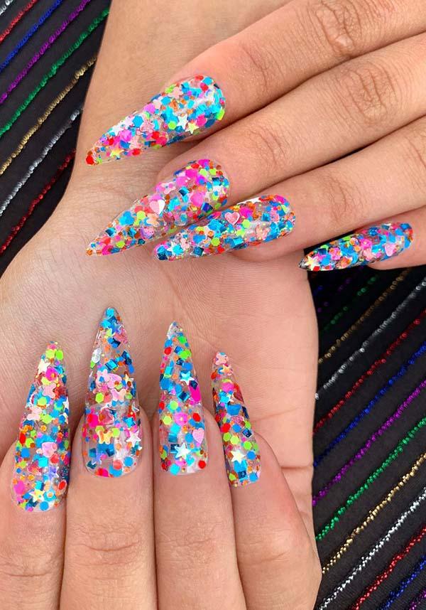 Party Starter | NAIL POLISH - Beserk - all, christmas cosmetics, clickfrenzy15-2023, colourful, cosmetic glitter, cosmetics, cpgstinc, discountapp, festival, fp, glitter, jan20, kawaii, labelvegan, multicolour, nail, nail polish, nail varnish, nails, polish, polishes, rainbow, sparkle, sparkly, varnish, vegan