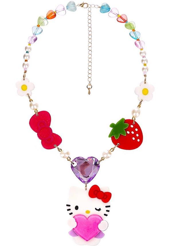 Kindness | NECKLACE - Beserk - accessories, all, apr22, clickfrenzy15-2023, discountapp, fp, harajuku, hello kitty, jewellery, jewelry, kawaii, ladies accessories, multicolour, necklace, pink, pop culture accessories, R240422
