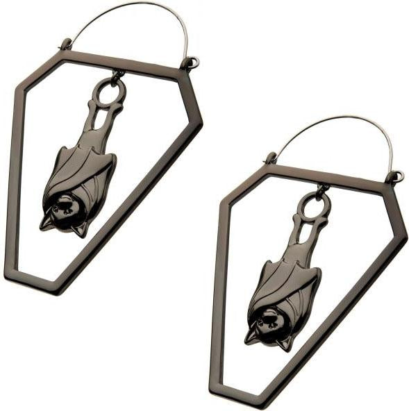 Cut Out Bat Plug | HOOP EARRINGS* at $17.95 only from Beserk