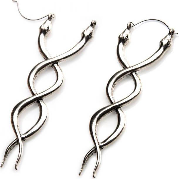 Twisted Snakes | PLUG HOOP EARRINGS at $17.95 only from Beserk