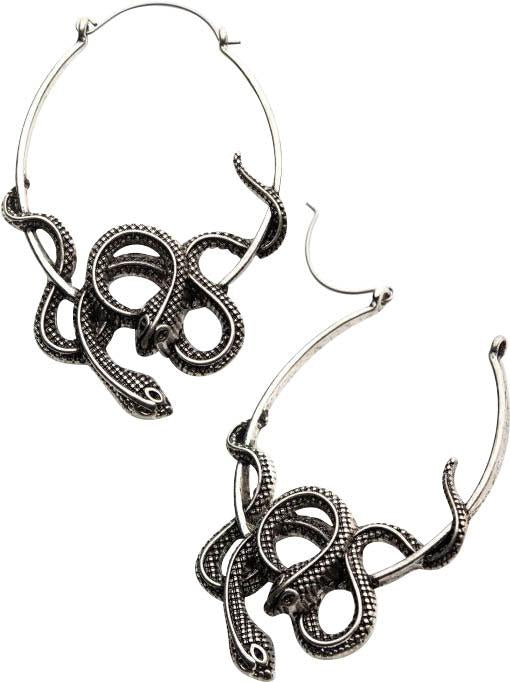 Twin Cobra | PLUG HOOP EARRINGS at $17.95 only from Beserk