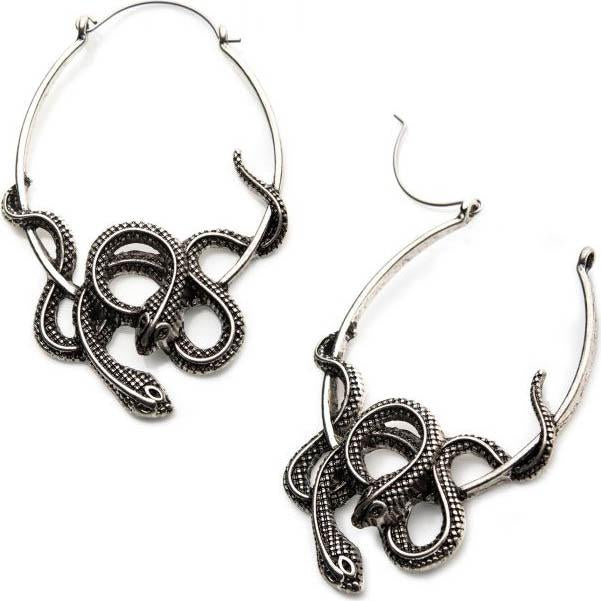 Twin Cobra | PLUG HOOP EARRINGS at $17.95 only from Beserk