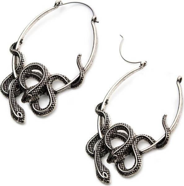 Twin Cobra | PLUG HOOP EARRINGS at $17.95 only from Beserk
