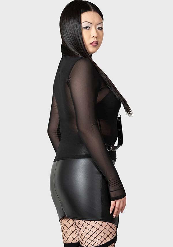 Cassandra Black | PU MINI SKIRT - Beserk - all, all clothing, all ladies, all ladies clothing, clickfrenzy15-2023, clothing, discountapp, faux leather, fp, garter, googleshopping, goth, gothic, killstar, kink, kinky, KS1085477, labelvegan, ladies, ladies clothing, ladies skirt, leather, leather look, mar23, mini skirt, pleather, plus, plus size, punk, R260323, sexy, short skirt, skirt, skirts, vegan, womens skirt