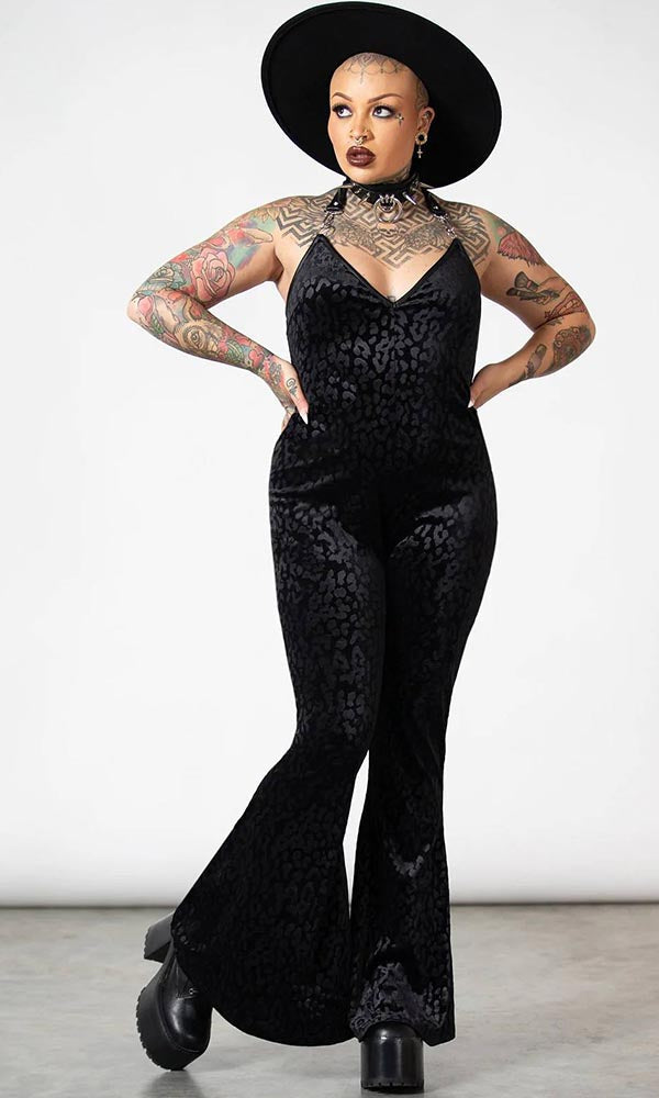 Huntress [Black] | HALTER CATSUIT at $99.95 only from Beserk