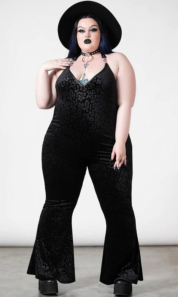 Huntress [Black] | HALTER CATSUIT at $99.95 only from Beserk