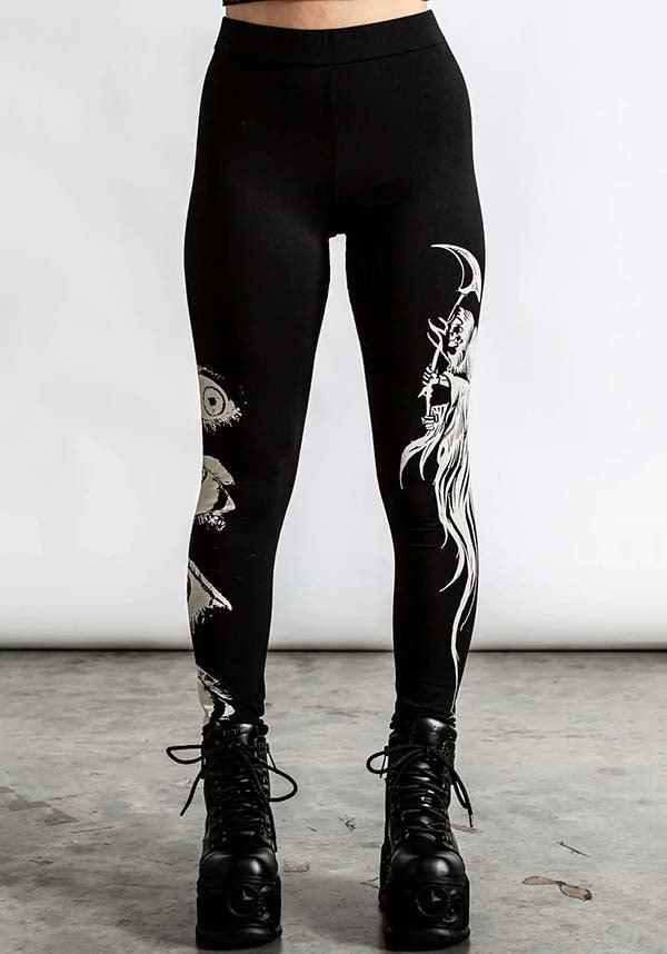 Lotus Ankle Biter Leggings | Black | Lorna Jane AU