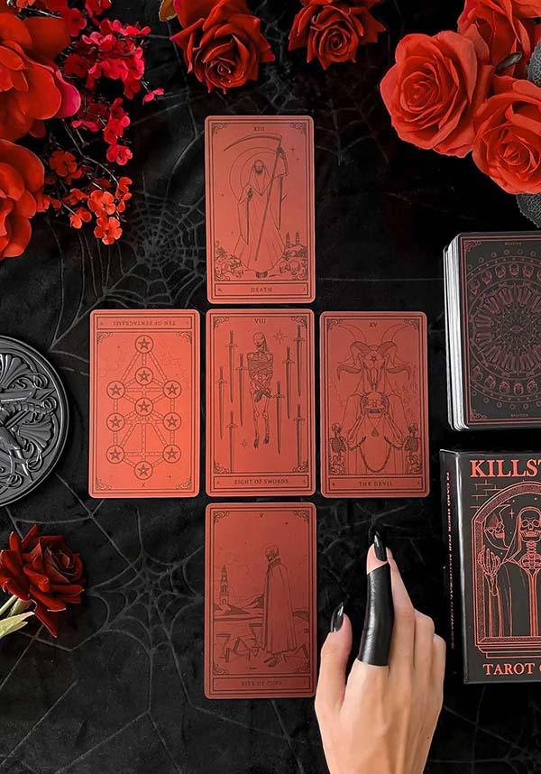 Killstar [Red/Black] | TAROT CARDS" - Beserk - all, card, cards, christmas gift, christmas gifts, clickfrenzy15-2023, discountapp, fortune teller, fp, gift, gift idea, gift ideas, gifts, googleshopping, goth homeware, goth homewares, gothic gifts, gothic homeware, gothic homewares, home, homeware, homewares, kill star, killstar, KS1065318, mar23, mothers day, mothersday, R190323, red and black, tarot, tarot card, tarot cards, tarot deck, witch, witchcraft, witches, witchy