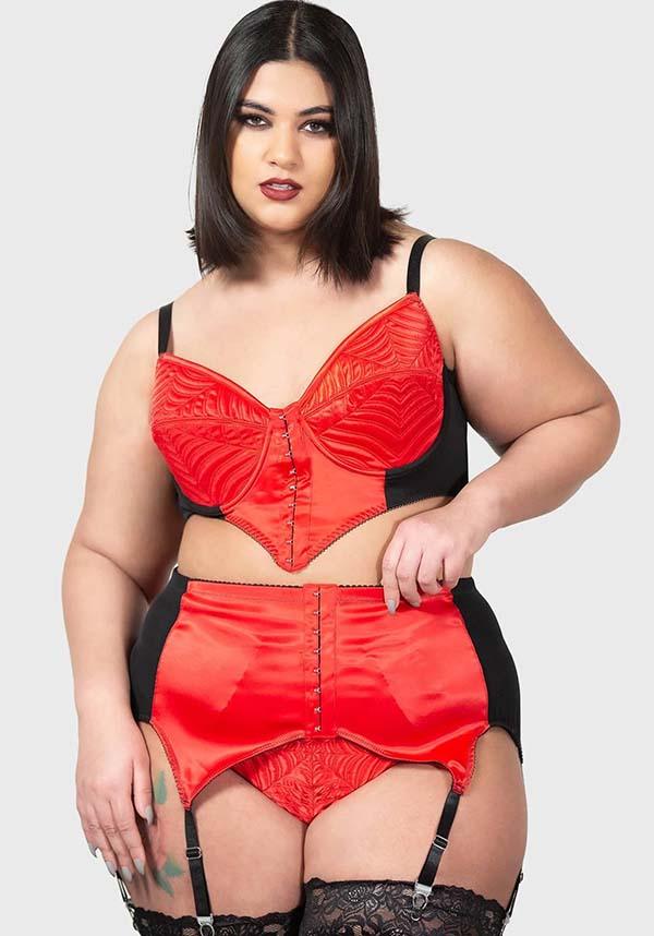 Scarlet Webutant Bullet | BRA - Beserk - all, all ladies, all ladies clothing, bra, bralet, bralette, clickfrenzy15-2023, discountapp, fp, googleshopping, goth, gothic, harness bra, kink, kinky, KS1085477, ladies, ladies clothing, ladies top, ladies underwear, lingerie, mar23, pinup, plus, plus size, R260323, red, red and black, retro, rockabilly, sexy, spider web, spiderweb, spiderwebs, valentine, valentines, valentines day, valentines gifts