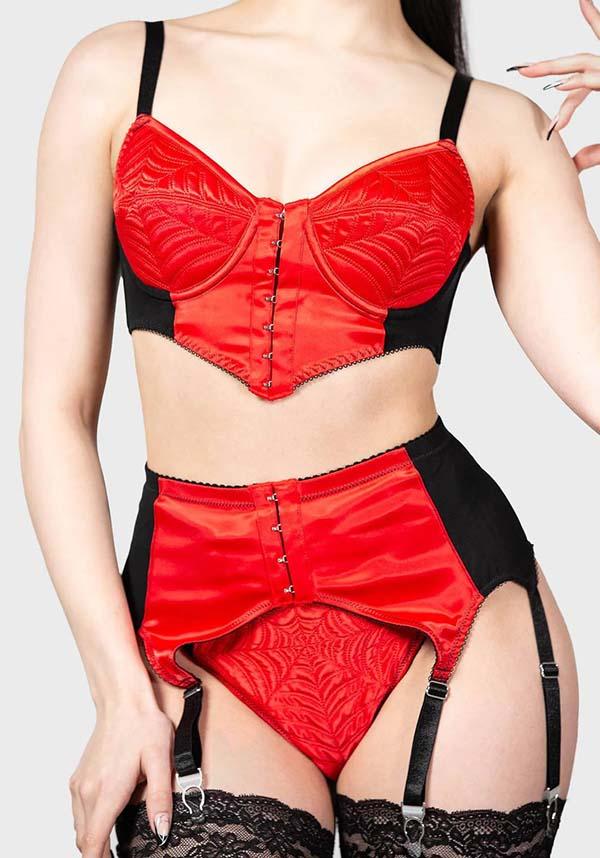 Scarlet Webutant | GARTER BELT - Beserk - adjustable strap, all, all clothing, all ladies, all ladies clothing, clickfrenzy15-2023, clothing, costume, discountapp, edgy, feb23, fetish, fitted, fp, garter, garterbelt, garters and harnesses, googleshopping, goth, gothic, kill star, killstar, killstarsaleapril, KS1076963, ladies, ladies clothing, lingerie, plus size, R280223, red and black, suspender, suspenders, valentine, valentines, valentines day, valentines gifts