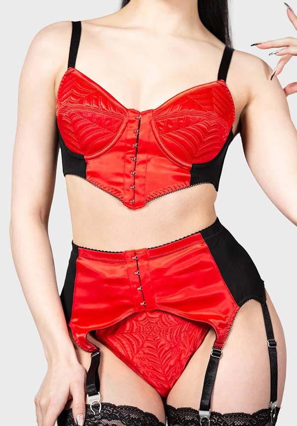 Scarlet Webutant | GARTER BELT - Beserk - adjustable strap, all, all clothing, all ladies, all ladies clothing, clickfrenzy15-2023, clothing, costume, discountapp, edgy, feb23, fetish, fitted, fp, garter, garterbelt, garters and harnesses, googleshopping, goth, gothic, kill star, killstar, killstarsaleapril, KS1076963, ladies, ladies clothing, lingerie, plus size, R280223, red and black, suspender, suspenders, valentine, valentines, valentines day, valentines gifts