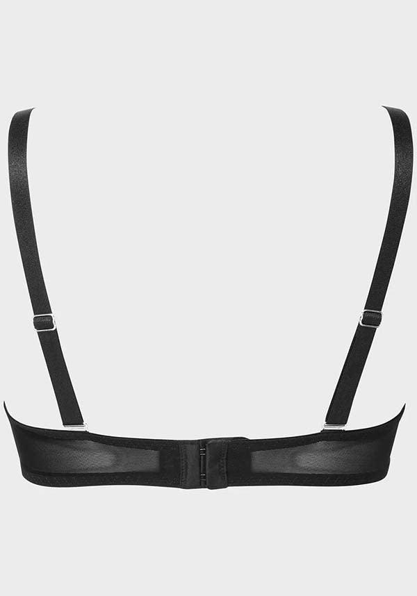 Spindle's Secrets | BRA - Beserk - adjustable strap, all, all clothing, all ladies clothing, black, bondage, bra, bralet, bralette, clickfrenzy15-2023, clothing, discountapp, feb23, fetish, fitted, fp, googleshopping, goth, gothic, harness bra, kill star, killstar, killstarsaleapril, kinky, KS1076963, ladies clothing, ladies underwear, lingerie, plus size, R280223, sexy, spider web, spiderweb, spiderwebs, underwear, valentine, valentines, valentines day, valentines gifts