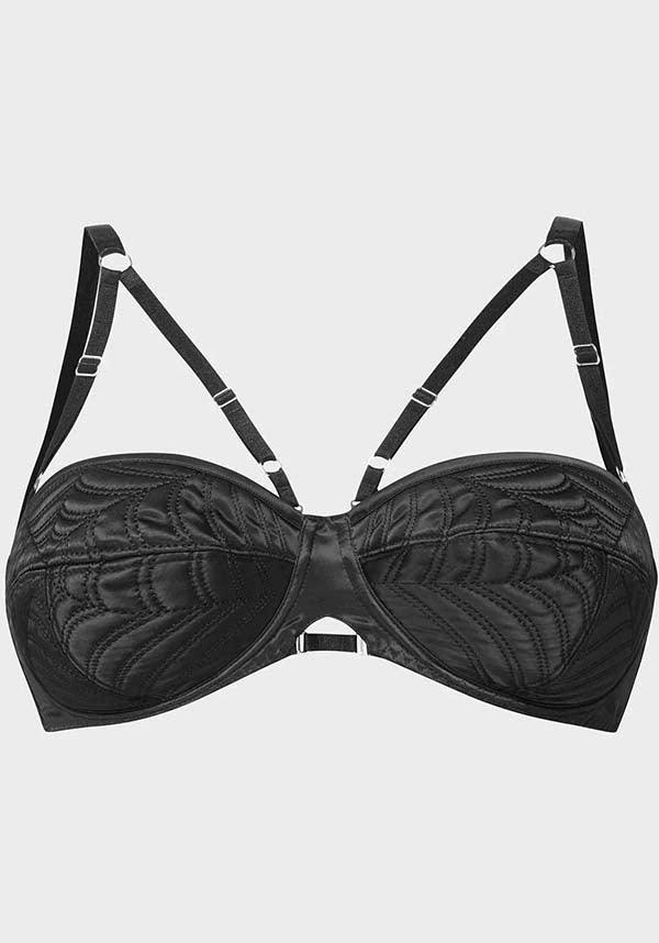 Spindle&#39;s Secrets | BRA - Beserk - adjustable strap, all, all clothing, all ladies clothing, black, bondage, bra, bralet, bralette, clickfrenzy15-2023, clothing, discountapp, feb23, fetish, fitted, fp, googleshopping, goth, gothic, harness bra, kill star, killstar, killstarsaleapril, kinky, KS1076963, ladies clothing, ladies underwear, lingerie, plus size, R280223, sexy, spider web, spiderweb, spiderwebs, underwear, valentine, valentines, valentines day, valentines gifts