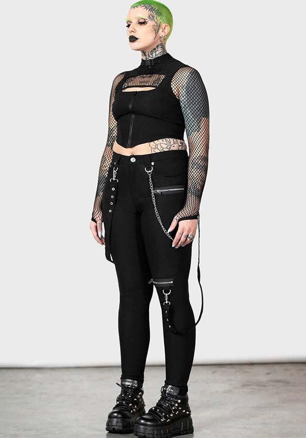 The Rave | SKINNY JEANS - Beserk - all, all clothing, all ladies, all ladies clothing, black, chain, chains, clickfrenzy15-2023, clothing, discountapp, feb23, fitted, fp, googleshopping, goth, gothic, jeans, kill star, killstar, killstarsaleapril, KS1065314, ladies, ladies clothing, ladies pants, ladies pants + shorts, ladies pants and shorts, long pants, pants, plus size, punk, R100223, skinny jeans, tight fitting, trousers, winter, winter clothing, winter wear, women, womens, womens pants