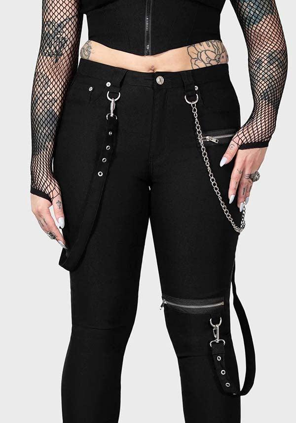 The Rave | SKINNY JEANS - Beserk - all, all clothing, all ladies, all ladies clothing, black, chain, chains, clickfrenzy15-2023, clothing, discountapp, feb23, fitted, fp, googleshopping, goth, gothic, jeans, kill star, killstar, killstarsaleapril, KS1065314, ladies, ladies clothing, ladies pants, ladies pants + shorts, ladies pants and shorts, long pants, pants, plus size, punk, R100223, skinny jeans, tight fitting, trousers, winter, winter clothing, winter wear, women, womens, womens pants