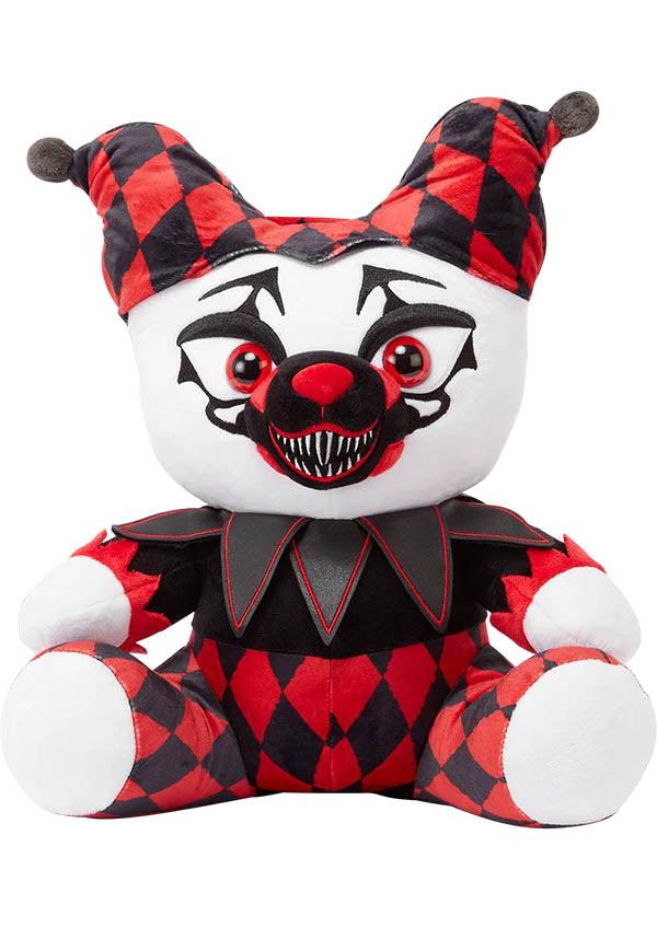 Tricky | PLUSH TOY&quot; - Beserk - all, apr23, circus, clown, discountapp, fp, gift, gift idea, gift ideas, gifts, googleshopping, goth, goth homeware, goth homewares, gothic, gothic gifts, gothic homeware, gothic homewares, kids gifts, killstar, kreepture, kreeptures, KS1071044, mens valentines gifts, plush, plush toy, plush toys, plushies, plushy, popculture, R230423, red and black, soft plush, valentines gifts