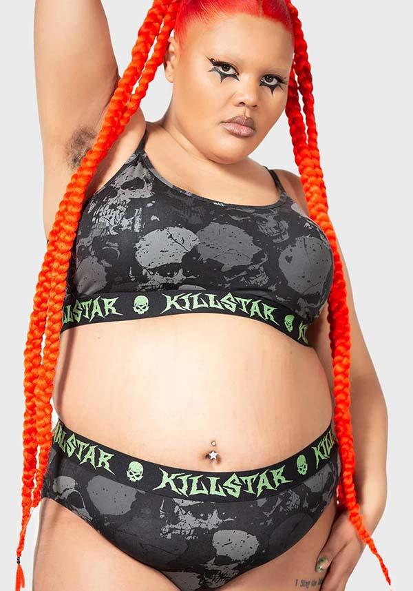 Tzompantli | CROP TOP - Beserk - active wear, activewear, adjustable strap, all, all clothing, all ladies clothing, clickfrenzy15-2023, clothing, crop, crop top, cropped, cropped top, croptop, discountapp, feb23, fp, googleshopping, goth, gothic, gray, grey, kill star, killstar, killstarsaleapril, KS1065314, ladies clothing, ladies crop, ladies crop top, ladies top, plus size, R100223, skull, skulll, skulls, sports wear, sportswear, top, tops, womens crop, womens crop tops, womens top