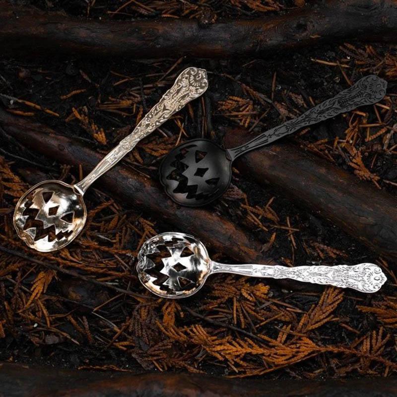 Haunted Hallows [Gold] | TEA SPOON* - Beserk - all, aug21, christmas gift, clickfrenzy15-2023, discountapp, eofy2023, eofy2023thur22-30, exclusive, gift, gift idea, gifts, gold, goth, gothic, gothic gifts, gothic homewares, halloween, halloween homeware, home, homeware, homewares, IMG2023, jack o lantern, jackolantern, kitchen, labelexclusive, lively ghosts, mothersday, mothersdaycosy, pumpkin, R010821, sale, spoon, teaspoon, utensil, winter, winter homewares