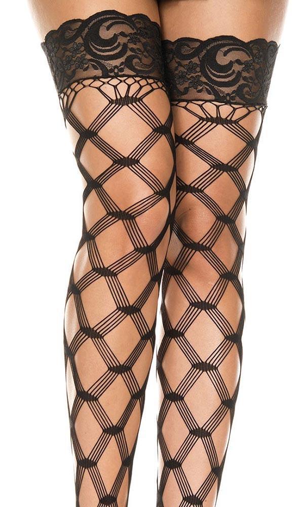 Multi Fence Net [Black] | THIGH HIGH* at $15.95 only from Beserk