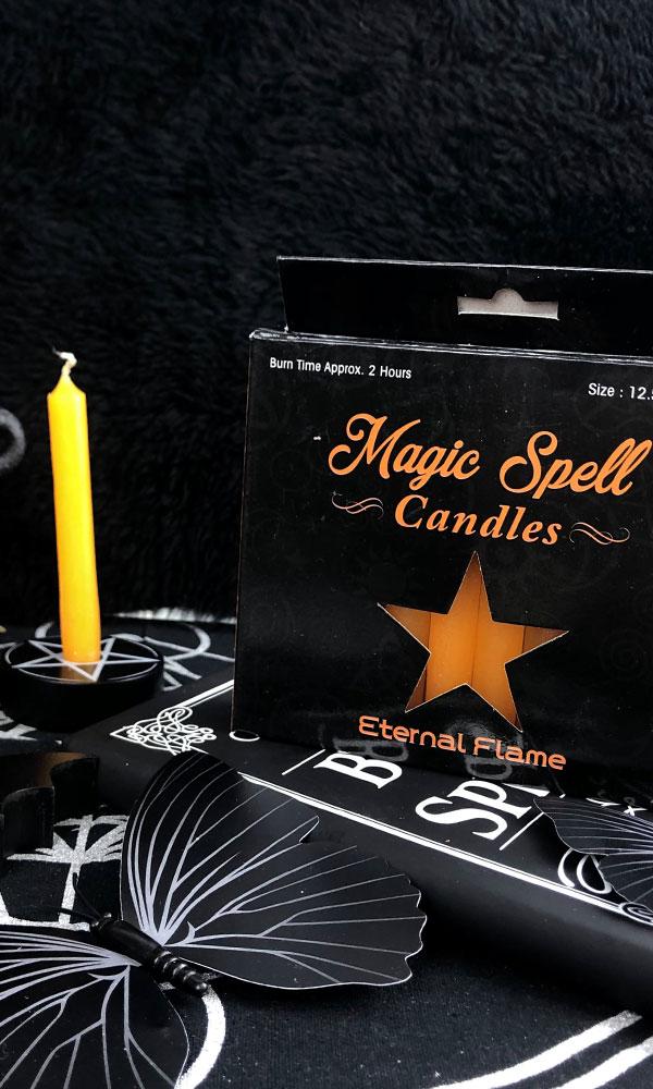 Eternal Flame [Orange] | SPELL CANDLE at $6.95 only from Beserk
