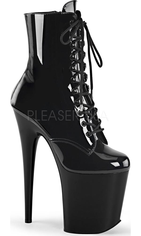 FLAMINGO-1020 [Patent Black] | PLATFORM BOOTS [PREORDER] at $187 only from Beserk