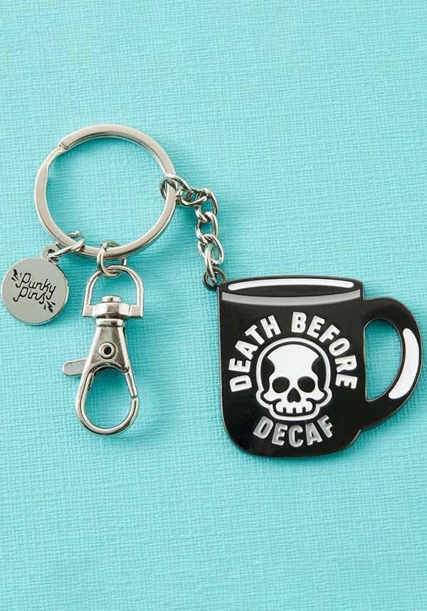 Death Before Decaf | KEYRING - Beserk - accessories, all, apr23, christmas gift, christmas gifts, clickfrenzy15-2023, coffee, discountapp, fp, gift, gift idea, gift ideas, gifts, googleshopping, gothic accessories, gothic gifts, key chain, key charm, key ring, keychain, keyring, ladies accessories, mens accessories, mens gifts, mothers day, mothersday, mug, PUWH3370, R050423, skull, skulls