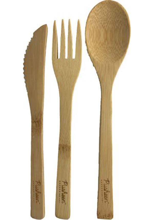 Pusheen the Cat Foodie Bamboo | CUTLERY SET - Beserk - all, cat, cats, christmas gift, christmas gifts, clickfrenzy15-2023, cute, cute animals, cutlery, discountapp, fork, fp, gift, gift idea, gift ideas, gifts, googleshopping, home, homeware, homewares, kids gift, kids gifts, kids homewares, knife, mar23, picnic, PU000030473, puckator, pusheen, R050323, reusable, spoon, straws, travel