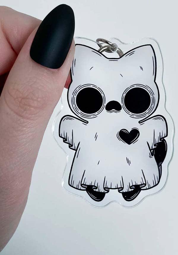 Trick | KEYCHAIN - Beserk - accessories, all, black and white, cat, cats, christmas gift, christmas gifts, clickfrenzy15-2023, cpgstinc, discountapp, feb23, fp, ghost, gift, gift idea, gift ideas, gifts, googleshopping, goth, gothic, gothic accessories, gothic gifts, heart, heart shape, key, key chain, key charm, key ring, keychain, keyring, keys, ladies accessories, pumpkin art, PV018, pvmpkin art, R120223