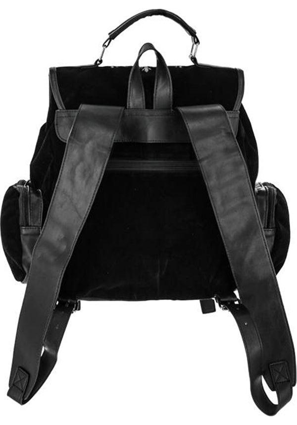 Crescent | SQUARE BACKPACK - Beserk - accessories, all, all ladies, apr23, back bag, back pack, backpack, bag, bags, black, clickfrenzy15-2023, crescent moon, discountapp, fp, googleshopping, goth, gothic, gothic accessories, gothic bag, gray, grey, heart, heart shape, labelvegan, ladies, ladies accessories, mens accessories, moon, moon phase, ornate, R020423, RS218094, vegan, velvet