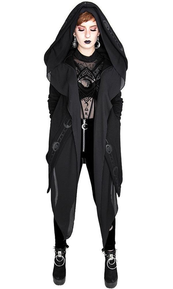 Fortune Teller | HOODIE - Beserk - all, all clothing, all ladies, all ladies clothing, archived, black, clickfrenzy15-2023, clothing, discountapp, edgy, fp, goth, gothic, halloween, hoodie, jumpers and jackets, ladies, ladies clothing, ladies outerwear, medieval, nov19, outerwear, pricematchedsg, repriced030523, restyle, winter, winter clothing, winter wear