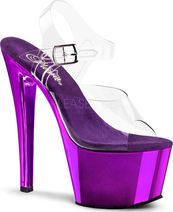 SKY-308 [Purple Chrome] | PLATFORM HEELS [PREORDER] at $135 only from Beserk