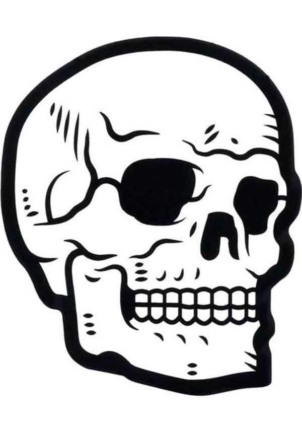 Skull | STICKER - Beserk - all, apr23, black and white, discountapp, fp, googleshopping, goth, goth homeware, goth homewares, gothic, gothic homeware, gothic homewares, home, homeware, homewares, office, office and stationery, R110423, skull, sourpuss, spooky, SPPWS2659, stationary, stationery, sticker, stickers