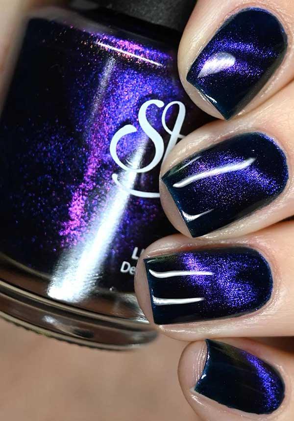Nightshade | NAIL POLISH - Beserk - all, clickfrenzy15-2023, cosmetics, discountapp, fp, googleshopping, goth, gothic, gothic cosmetics, halloween cosmetics, halloween nails, labelvegan, mar23, mothersdayselfcare, nail, nail art, nail artist, nail polish, nail polishes, nail varnish, nails, purple, R260323, STA122, vegan