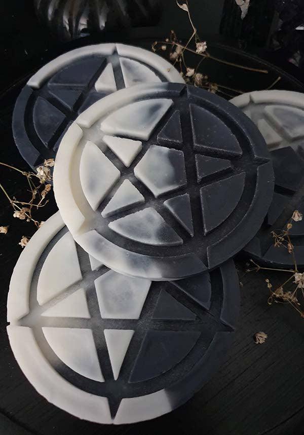 Pentagram [Oud, Amber & Musk] | WAX MELT - Beserk - all, apr23, black and white, christmas gift, christmas gifts, christmas homeware, christmas homewares, discountapp, fp, gift, gift idea, gift ideas, gifts, googleshopping, goth, goth homeware, goth homewares, gothic, gothic gifts, gothic homeware, gothic homewares, home, homeware, homewares, labelvegan, melt, melt bar, melt blocks, mens gift, mens gifts, mothersdayselfcare, pentagram, R180423, scent, scented, spooky, vegan, witchy, wixcraft, WX2005