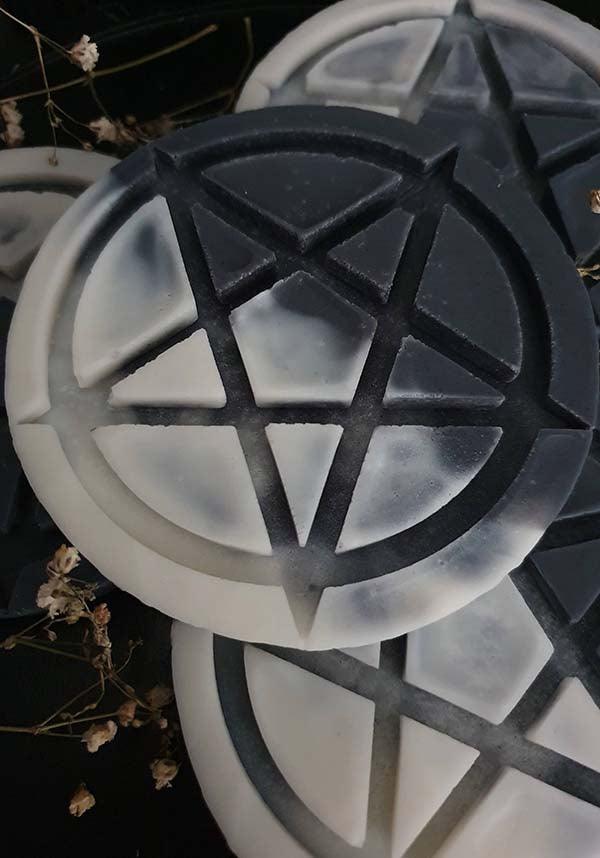 Pentagram [Oud, Amber &amp; Musk] | WAX MELT - Beserk - all, apr23, black and white, christmas gift, christmas gifts, christmas homeware, christmas homewares, discountapp, fp, gift, gift idea, gift ideas, gifts, googleshopping, goth, goth homeware, goth homewares, gothic, gothic gifts, gothic homeware, gothic homewares, home, homeware, homewares, labelvegan, melt, melt bar, melt blocks, mens gift, mens gifts, mothersdayselfcare, pentagram, R180423, scent, scented, spooky, vegan, witchy, wixcraft, WX2005